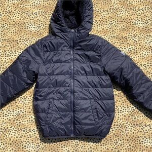 Abercrombie & Fitch navy blue puffer / parka